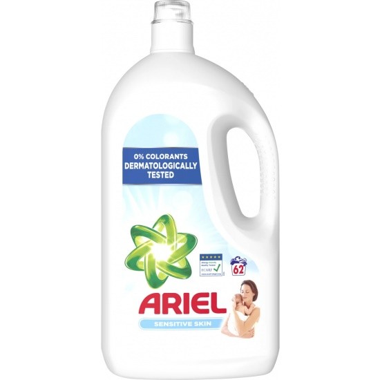 Ariel gel 62dávek 3,41l SEnsitive Skin - Drogerie Prací prostředky Prací gely